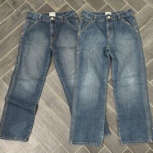 The Children's Place Kids Blue utility fit Jeans for Boys-Lot of 2 pair 
B